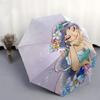 Princess Jasmine, Fantasy Themed Automatic Opening and Closing Umbrella, Brightly Colored 8-rib Portable Umbrella, Suitable for Men and Wome