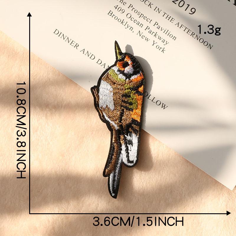 

Нашивка на ткань с вышивкой в виде мультяшного животного-птицы Duoku