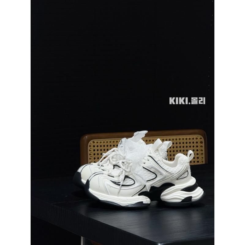 Thick-soled heightening versatile women's summer new mesh breathable casual soft-soled sports dad shoes