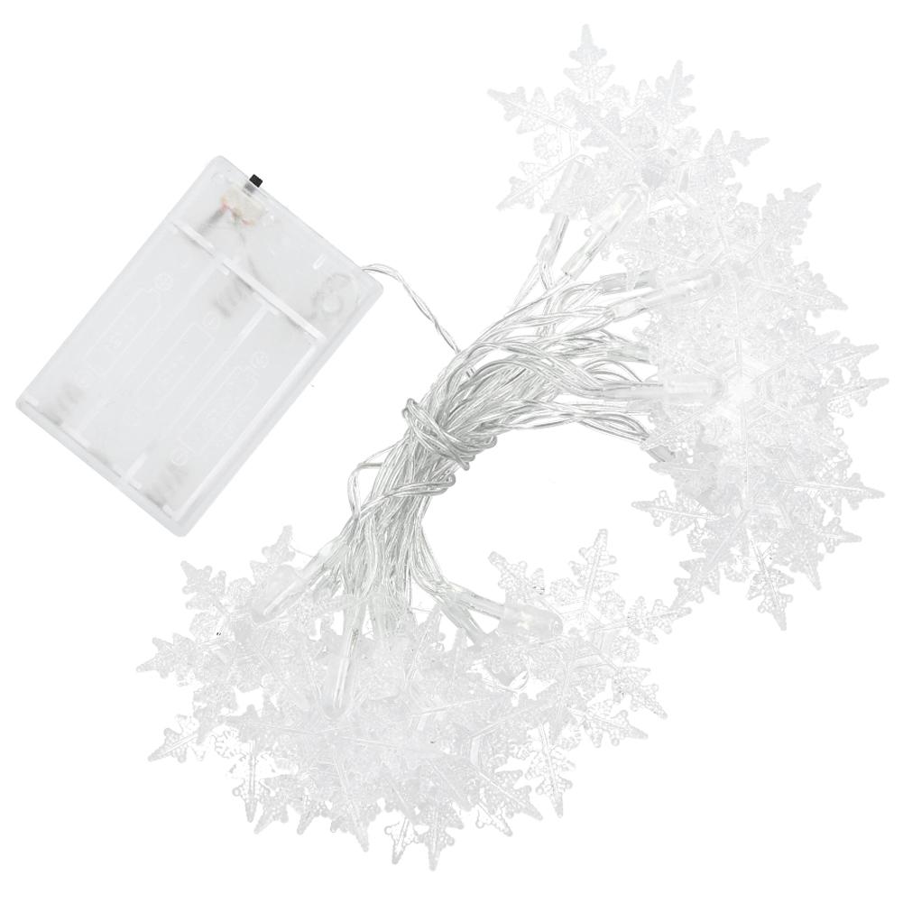 3Meters Snowflake Shaped Light Strings LED Christmas Lights for Home Curtain Party Holiday Decoratio