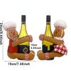 Christmas Decoration Supplies Couple Gingerbread Man Doll Wine Bottle Hug Wine Bottle Sleeve Creative Wine Bottle Decoration