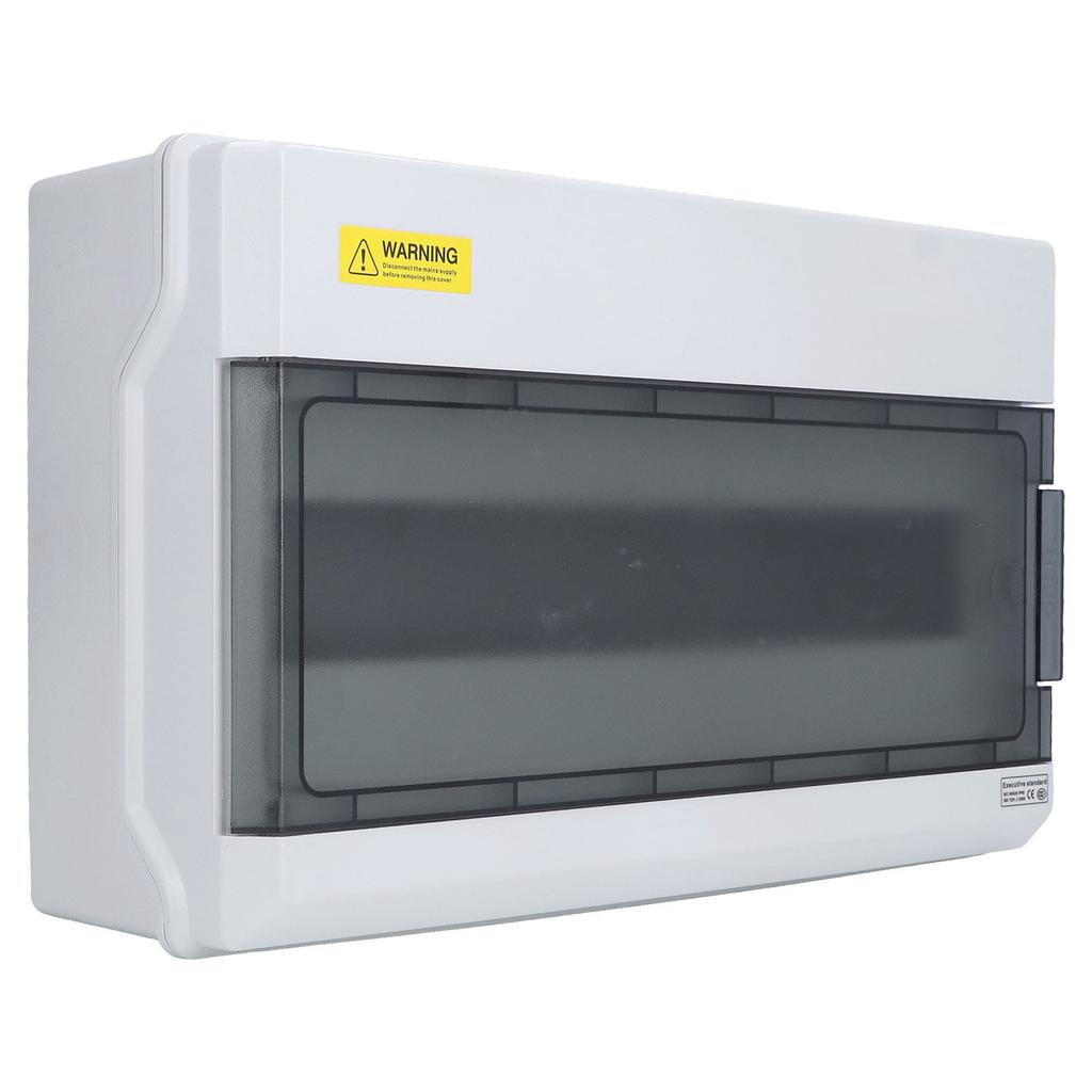 Distribution Protection Box 18 Way DIN Rail Outdoor IP66 Waterproof Transparent Junction Case