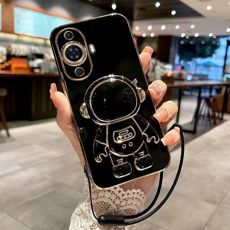 Case For Huawei Nova 12S 12 Lite 12 Active 11 12i 12 SE Cover Luxury Electroplated Astronaut Mobile Cute Phone Case Bumper