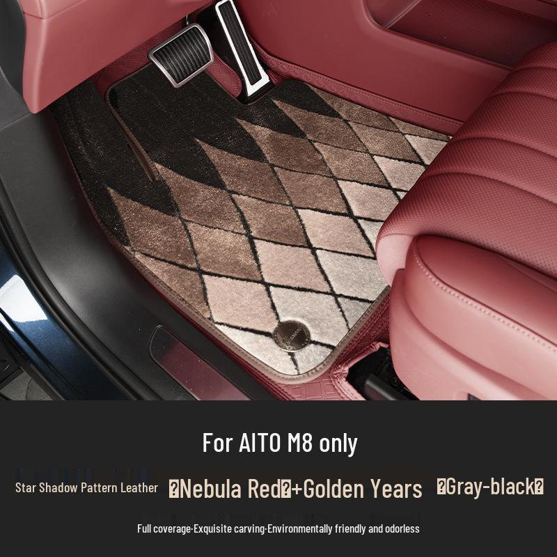 AITO M8 Floor Mats: Premium Aviation Soft Padding for Complete Interior Decoration and Protection