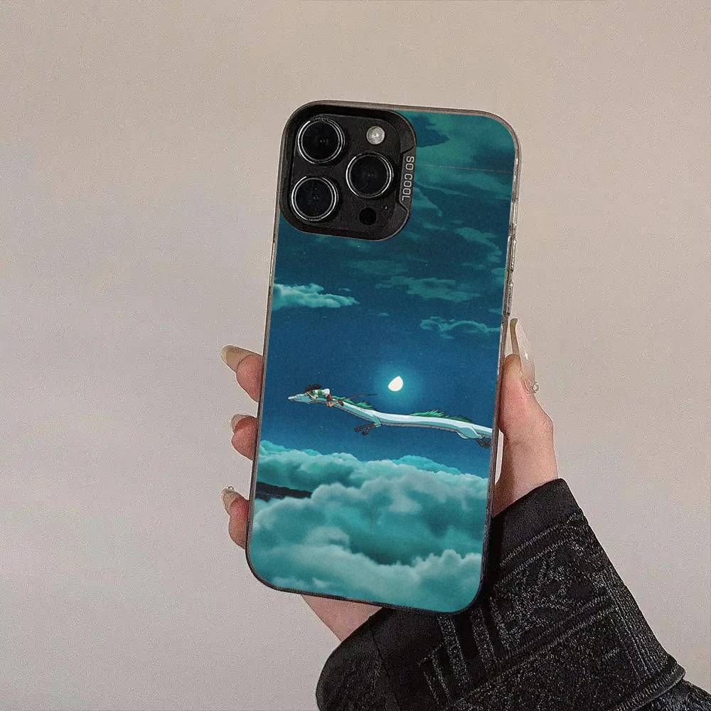 S-Spiriteds Flower A-Away Cover For IPhone 17Air 16 15 14 13 12 11 Pro Max X XS XR Plus Colorful Silver Phone Case