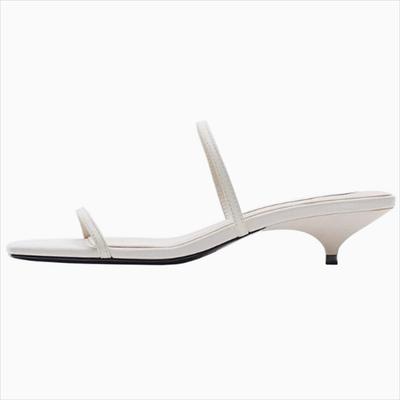 New Female Sandal Open Toe Shoes High Heels Large Size Summer Girls Peep Comfort Spring High-heeled Retro Big Beige Stiletto