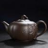 Handmade Yixing Clay Teapot, Raw Ore Old Mud Kung Fu Tea Set, Household Tea Maker, Tea Serving, Baifu Shipiao Black Kettle 200ml