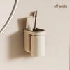 Innovative Wall-Mounted Toothbrush Holder & Luxury Mouthwash Cup, Punch-Free Design