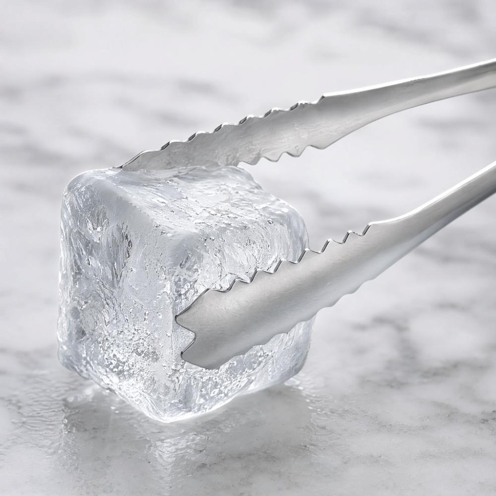 5pcs Silver Ice Tongs Mini Kitchen Tongs Professional Bar Tongs  Wedding