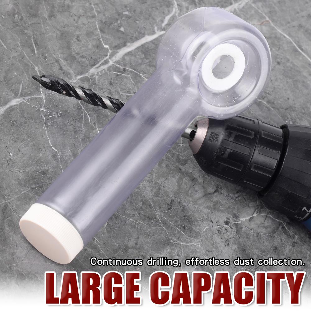 Rotating Nozzle Drill Bit Dust Box with Rotary Tilting System,Prevents Dust Falling to Ground, Use Without Electricity