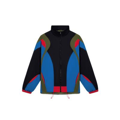 Li Ning CF Pursuit Of Dreams Theme Color Block Casual Sports Stand Collar Long Sleeve Jacket Unisex Jacket Black Moss-Green AJDSA89-6