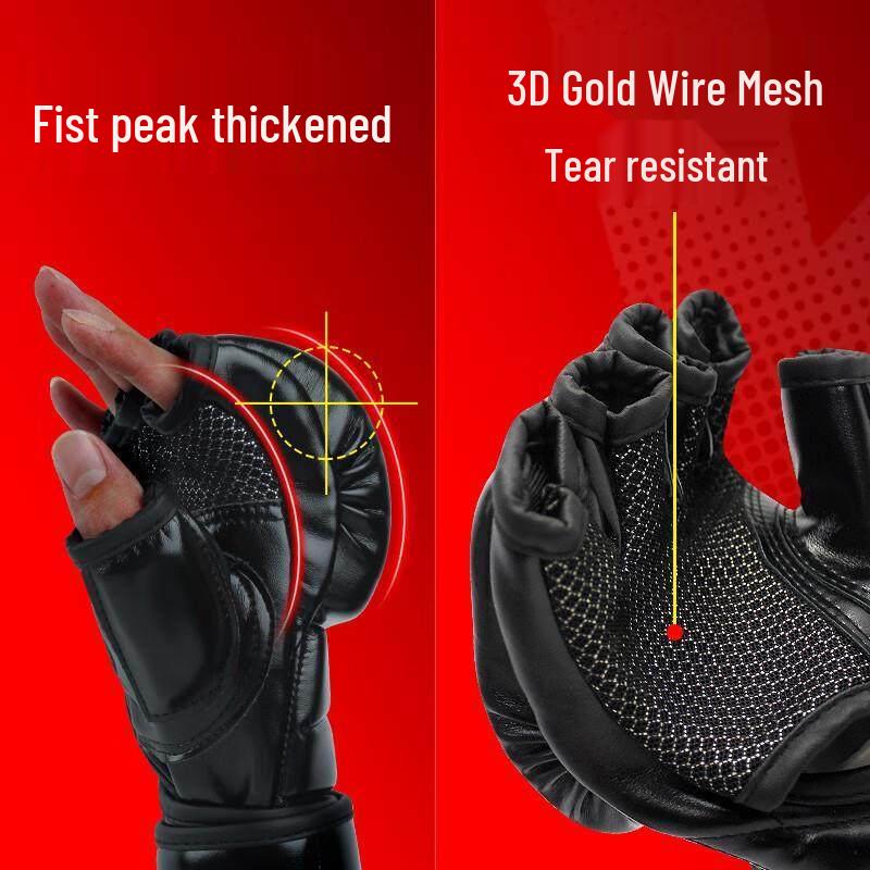 Jundingying Professional Half-Finger Boxing Gloves