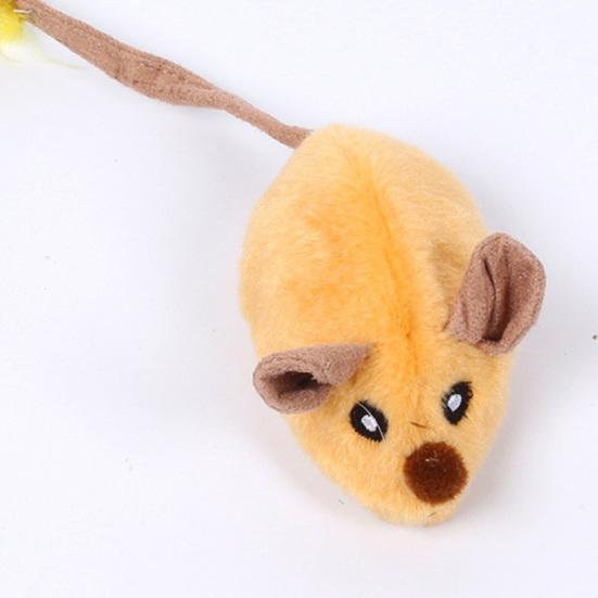 Katzenspielzeug, wiederaufladbare LED, interaktives Simulationsmausspielzeug, realistische bewegliche Maus mit Feder