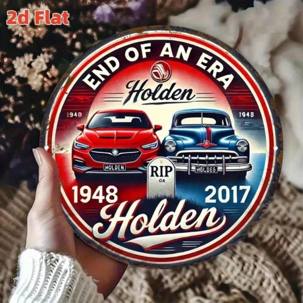 Vintage Holden Car Memorial Metal Art Aluminum Wall Decor Garage Man Cave Sign