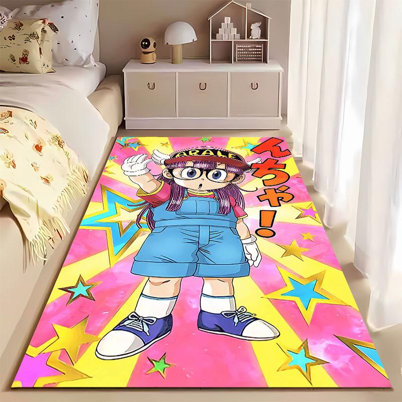 Arale Cartoon Starburst Carpet Suitable As a Non-slip Mat for the Living Room or Bedroom Sofa