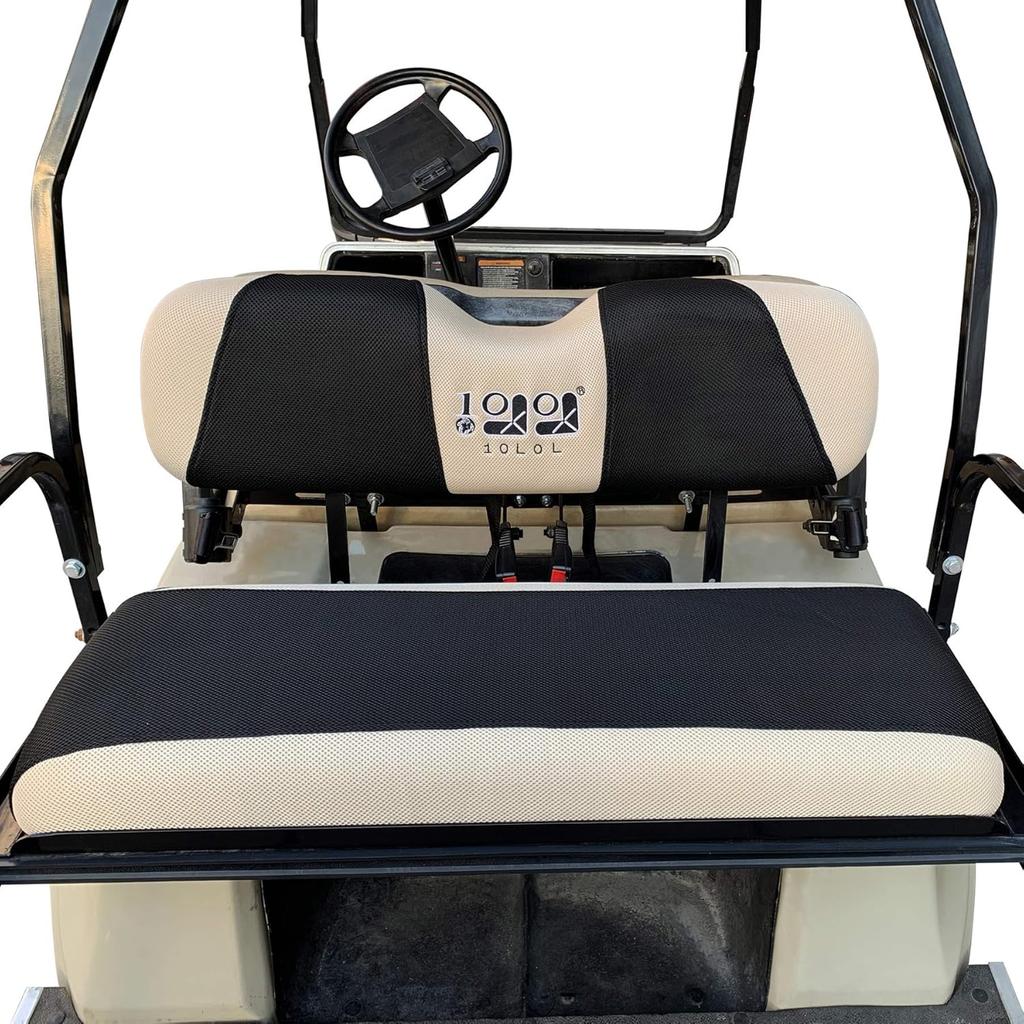 10L0L Universal Golf Cart Rear Seat Cover Dress UP Older Golf Cart Durable Breathable Material Fit Like a Glove for Yamaha EZGO and Club Car, Easy to