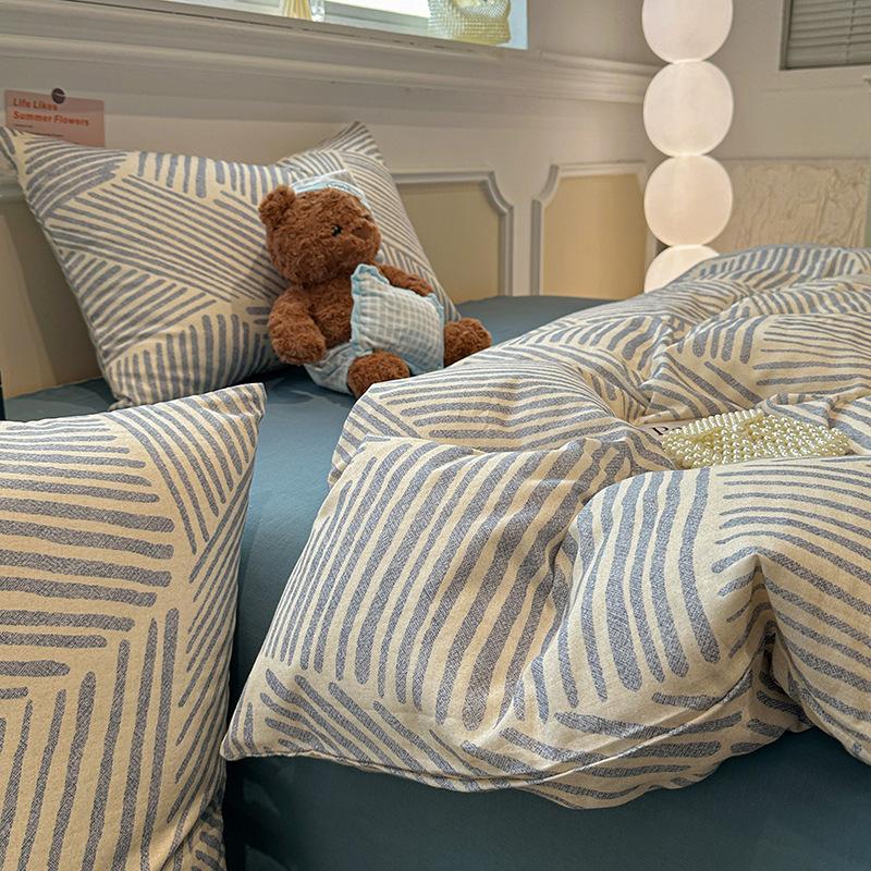 Class A Maternal And Infant Grade Light Luxury Autumn Spring And Autumn Pure Cotton Ground Bed, Thickened Cotton Quilt Cover Dormitory