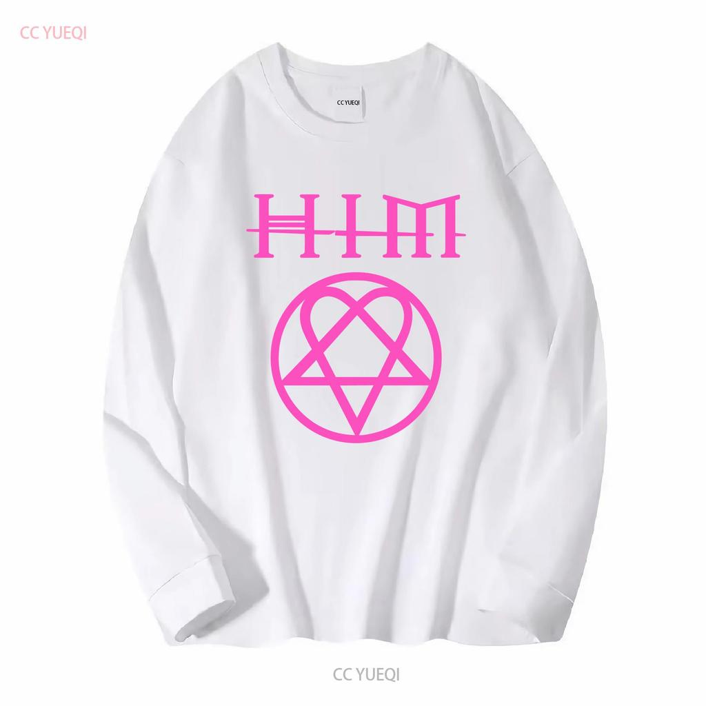 HIM Heartagram His Infernal majesty Band T Shirt Mens L Goth Metal vintage Washed Casual designer clothes graphic Unisex