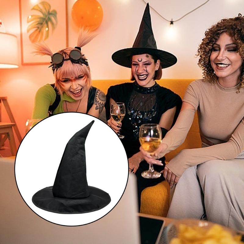 Halloween Wizard Hat Funny Witch Hat Witch Caps Wizard Costume Accessories for Masquerades Party Decor Cosplay Props