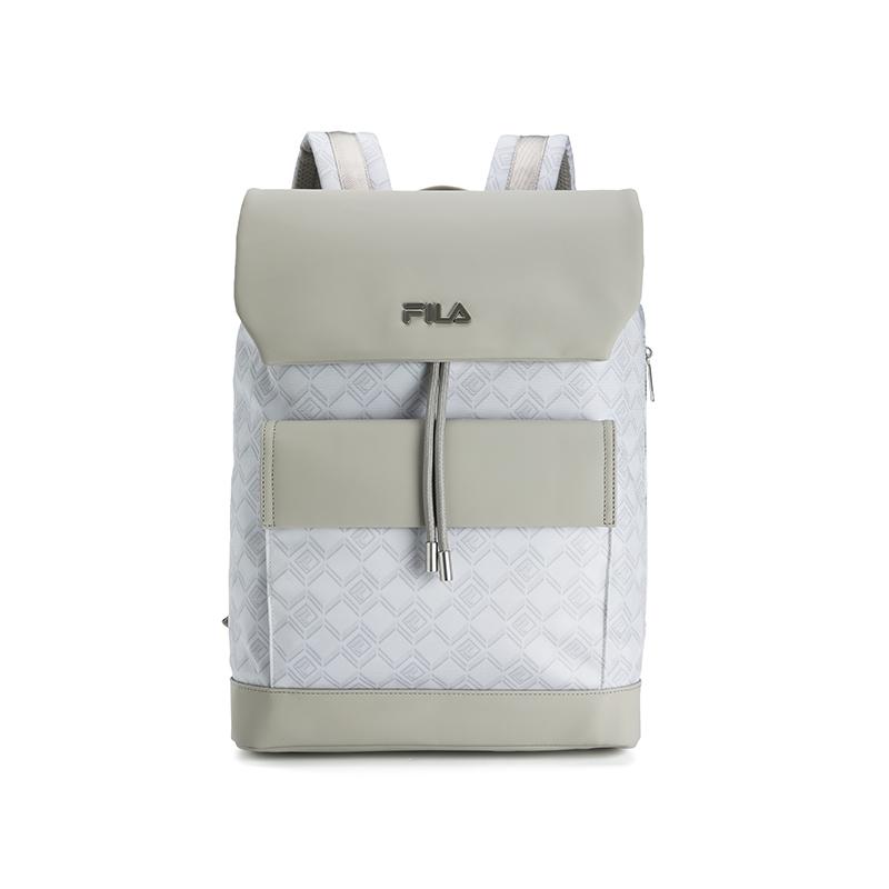 FILA Heritage Black Warrior Classic Simple Business Versatile Practical Fabric Backpack Men backpack Moon-Gray F13M628112FGY Lunar Meteorite Gray