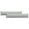Sofa Cushions 2 Pieces Light Grey 200 X 40 Cm Cord Fabric