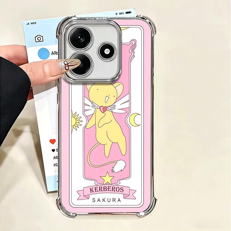 Cardcaptor Sakura Cute Girl Plating Phone Case For Xiaomi Poco X5 X6 X7 X8 Pro Max F8 Ultra F7 M8 M7 M5S Redmi 15C 15 14C 13C 13