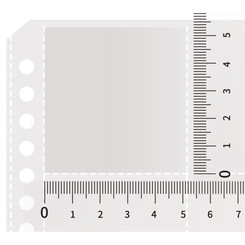 Seiun Shoten Chocolate Sticker Storage File, 48mm Stickers Only, 12 Pockets, Set of 10