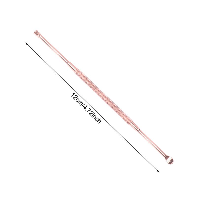 Stainless Steel Double Head Ear Wax Removal Cleaner Double End Earwax Remover 360° Cleaning Ear Pick Ear Care Tools