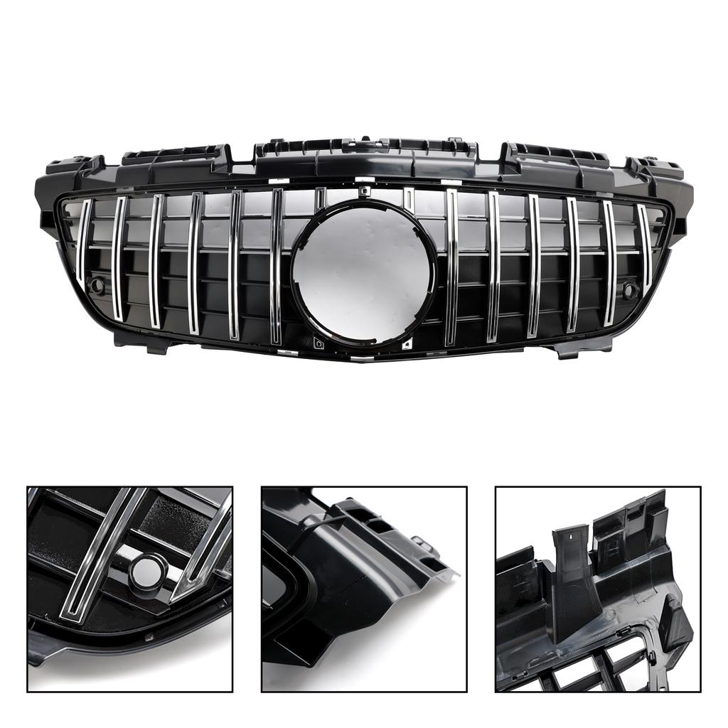 For Mercedes SLK-Class R172 SLK55 2011-2016 Chrome Front Radiator Grill Grille
