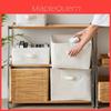 Cotton Linen Storage Bin With Waterwash And Multiuse Design For Home Organization