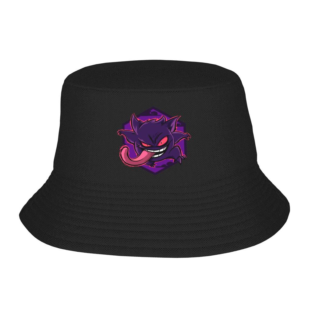 Stylish Cute Psychic Creature Eating RaUnisex Pokemon Bucket Hat Girl Lightweight Camping Fishing FisherUnisex Cap Bob Hats