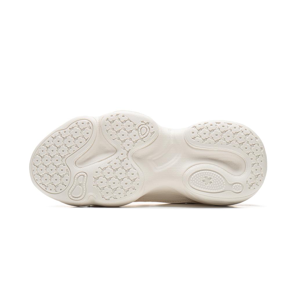 Li Ning Honey Soft Rebound Thick Sole Slimming Bread Shoes Shock Absorbing Wear Resistant Height Increasing Low Top Casual Running Shoes AGCU342-1