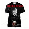 Horror Movie Hellraiser 3d Print T-shirt Men Women Fashion Breathable Short Sleeve Tops Tees Halloween Tshirt Men Clothing Child