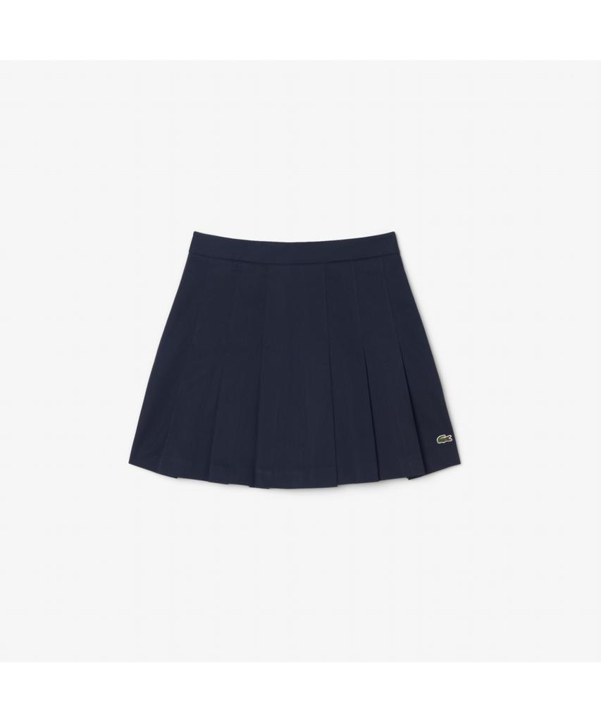 LACOSTE Women'S Cotton Gabardine Pleated Mini Skirt Jf8001-55N 166