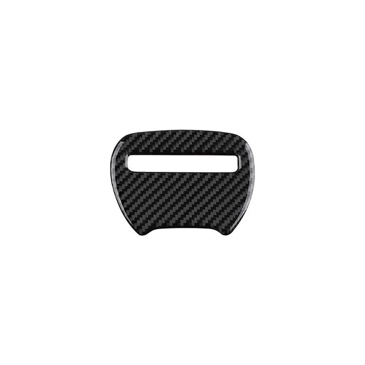 For Dodge Challenge 2015-2024 Carbon Fiber Interior Accessories Steering Wheel Decorative Panel Decorative Stickers 5D