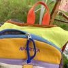Travel Bag Large Capacity Backpack Unisex Color Block Outdoor Mountaineering Fitness Multifunctional Riding Backpack