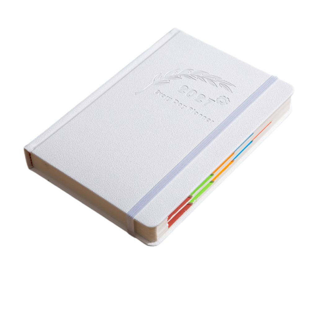 Wear-resistant 2027 Schedule Planner Notepad 12 Months Office Work Planner Travel белый