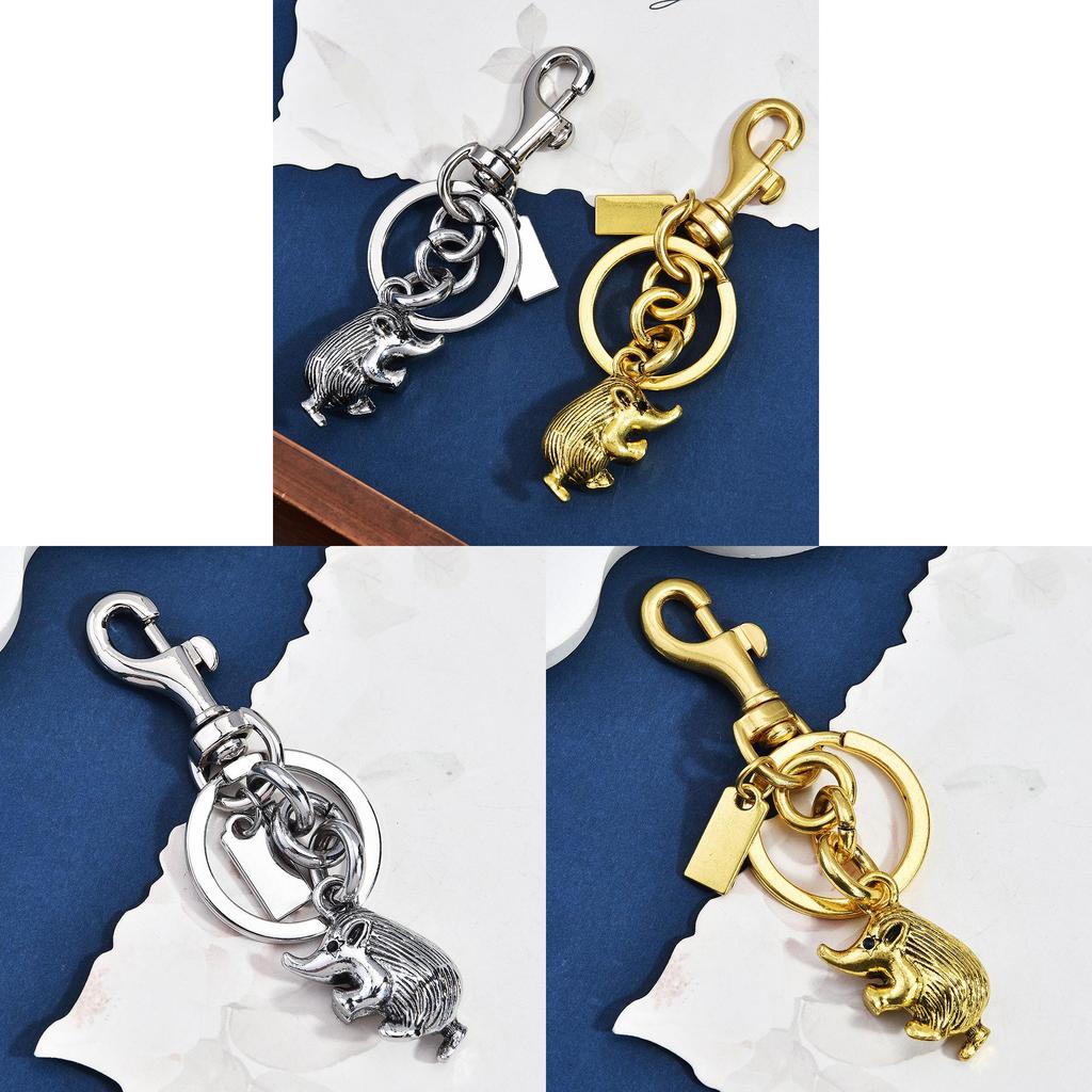 Animal Keychain Pendant With Electroplated Alloy For Cute Bag Decor