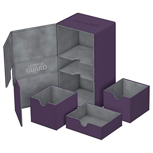 Ultimate Guard Twin Flip Tray Deck Case 200+ Xeno Skin, Purple