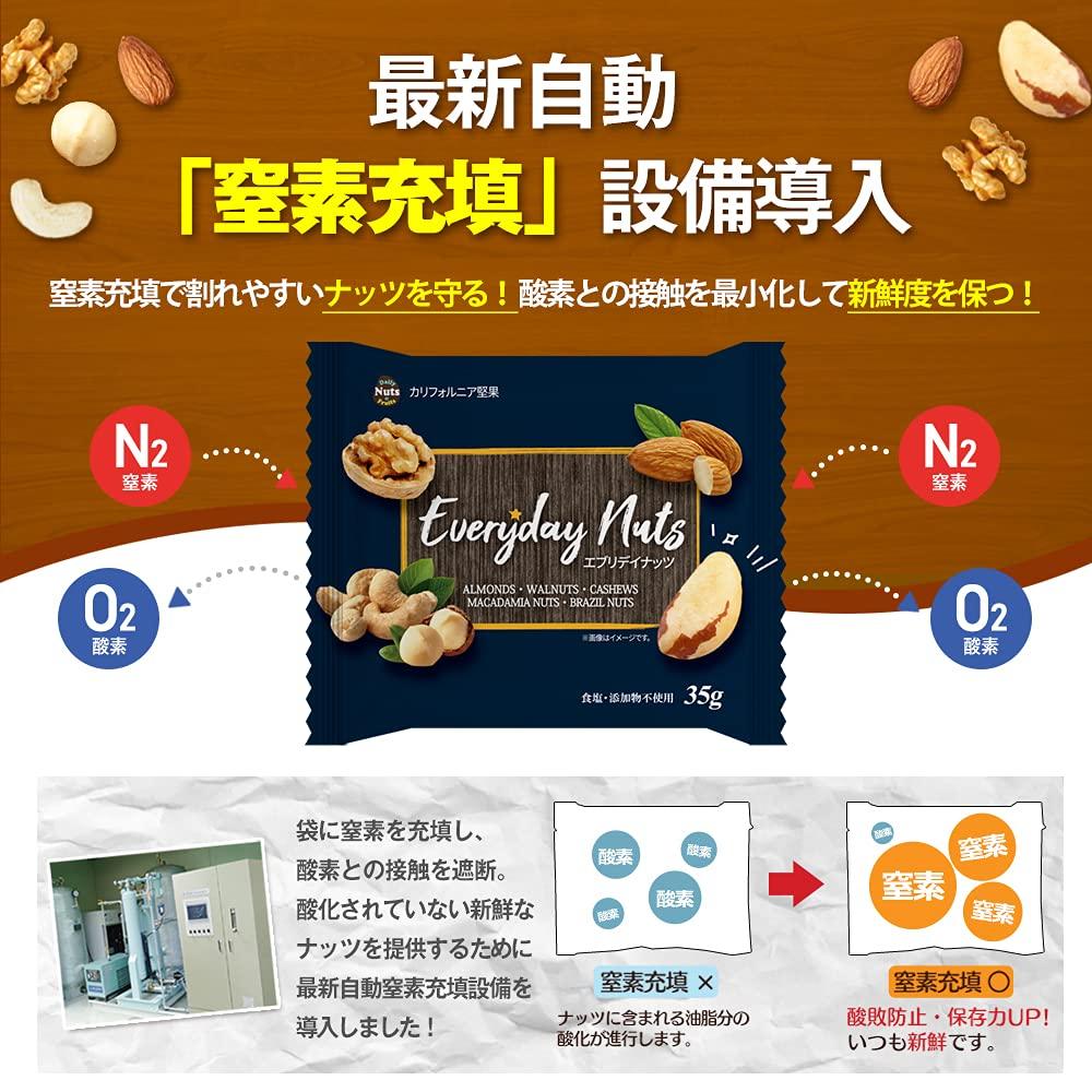 Daily Nuts & Fruits Mixed Nuts & Brazil Nuts 4-Variety Pack 1.05kg (30 Bags) Almonds Walnuts Cashews Macadamia Individually Packaged Ready to Eat No