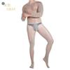 Qing Homer Oil Men's One-piece Stockings Bright Ultra-thin Sexy Jj Set Masturbation Plane Sex Bare Legs Tights