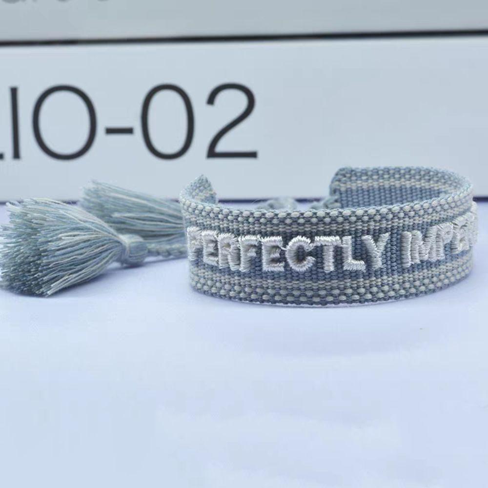 Tassel Embroidered Letters Bracelets Unique and Lucky Lovers Weaving Bracelet Jewelry Gifts