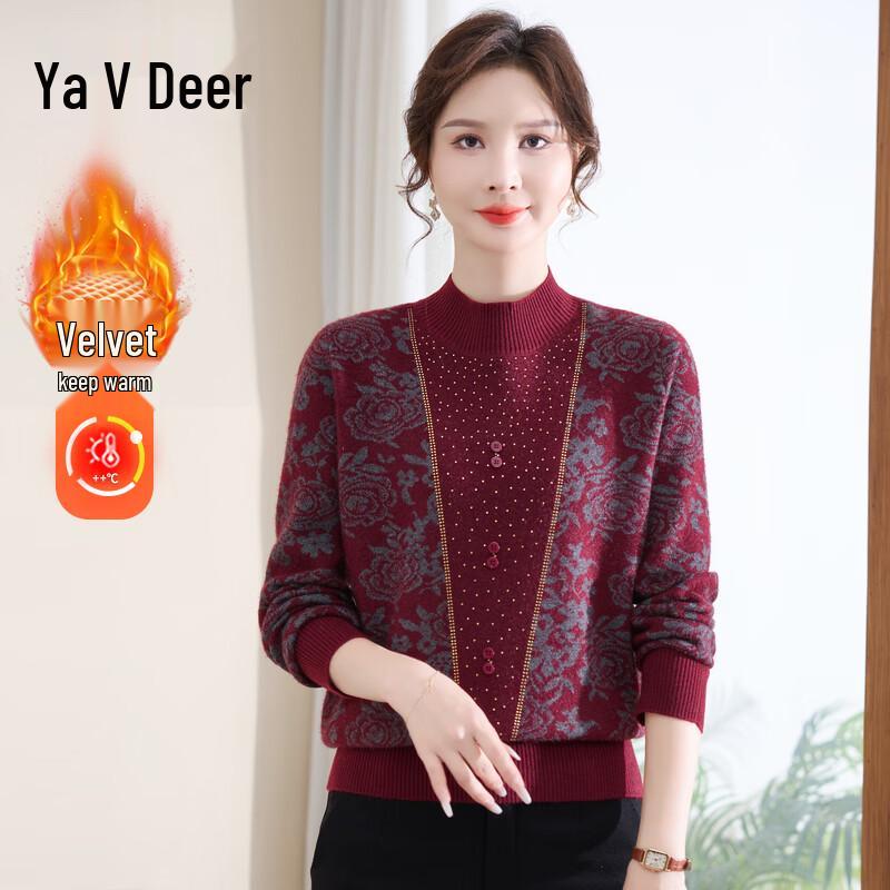 Yalu Women s Fleece-Lined Winter Sweater 5XL