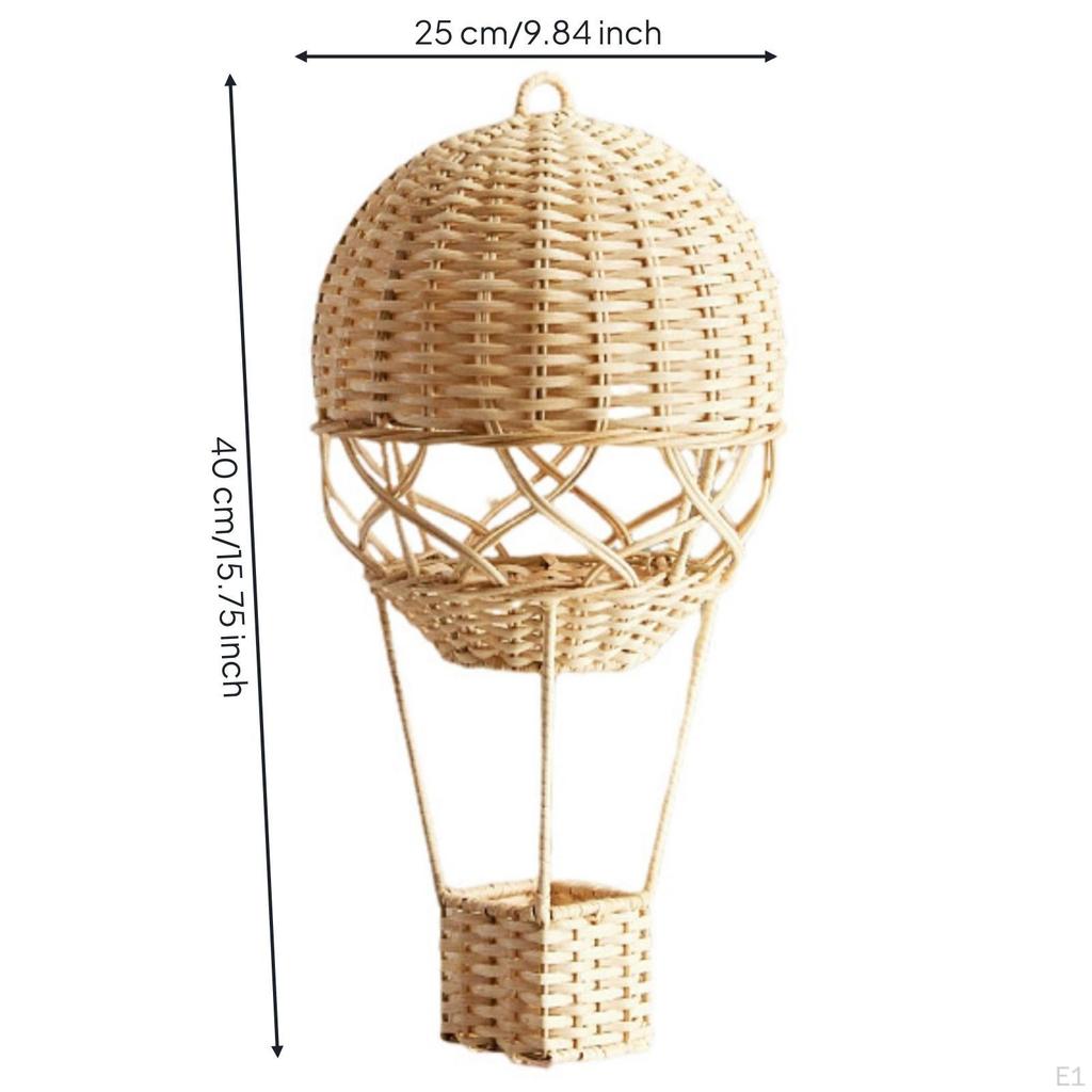 Gewebter Heißluftballon Handgemacht Rattan Handgefertigt