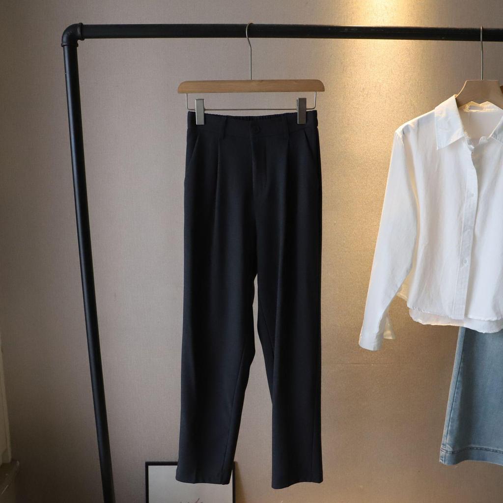 2025 Frühling Damen Petite Lange Haremshose - Elastischer Bund hinten, Vielseitiger Anzugstil 3179