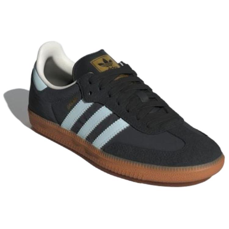 Adidas Samba OG Carbon Almost Blue Gum Women Sneakers Black Chalk-White ID0493