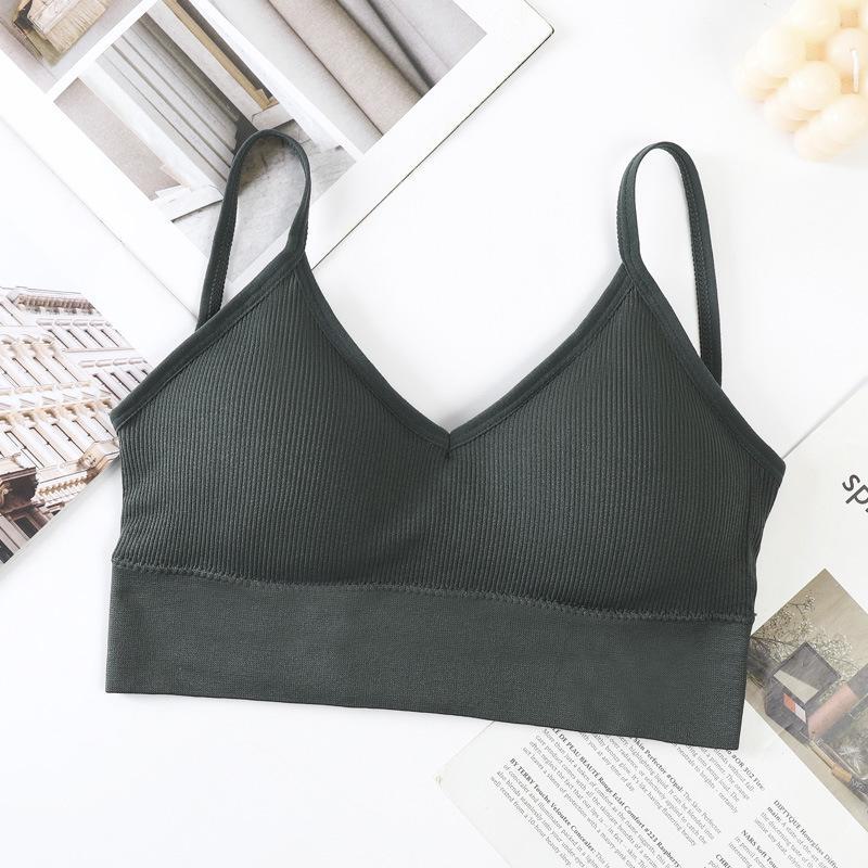 Seamless U-Shaped Back Cross Bra: Steel-Free, Sexy, Solid Color, All-Match Women's Bottoming Underwear