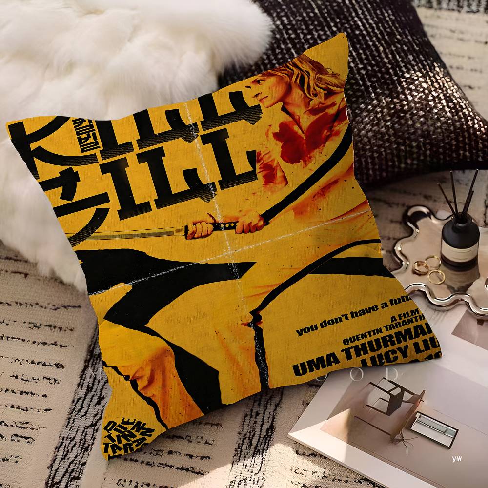 Movie Kill Bill Lucky Dragon Pillow Cover Sofa Cushion Cover Home Room Decoration Children Gift