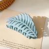 Hair Clip Frosted All-match Hair Accessories Leaf Shape Women Claw Clip for Thin/Thick Hair