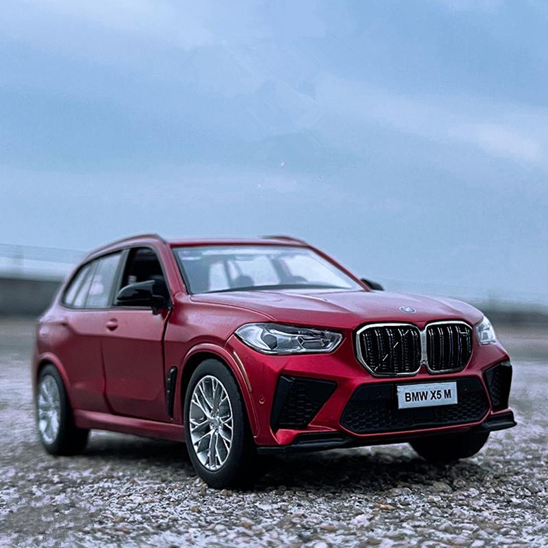 

1/32 BMW X5 X5M внедорожник литой автомобиль модель игрушечный транспорт металлический автомобиль коллекция моделей звук и свет высокая имитация детские подарки красный